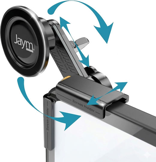 Jaym Magnetic Car Stand Smartphones On Dashboard Black