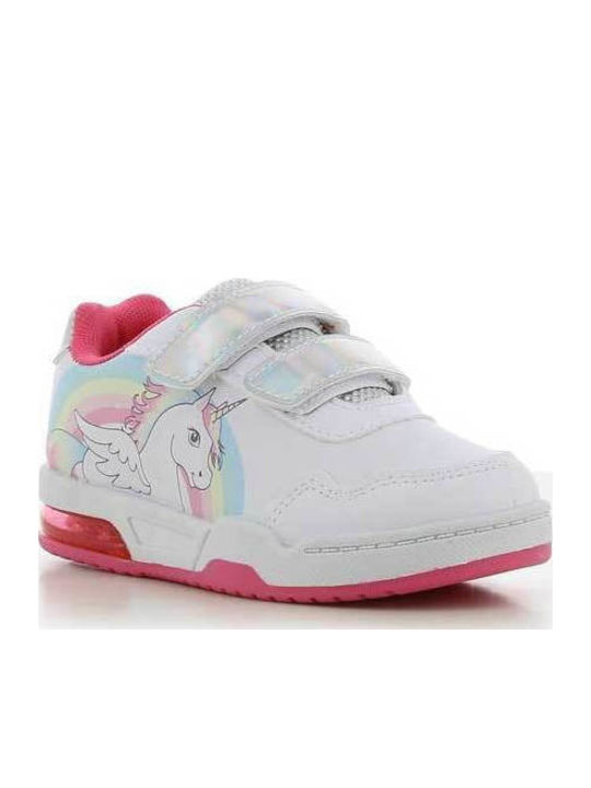 Παιδικά Sneakers με Σκρατς Λευκά