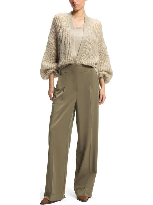 Women's Pantaloons with Elastic Khaki