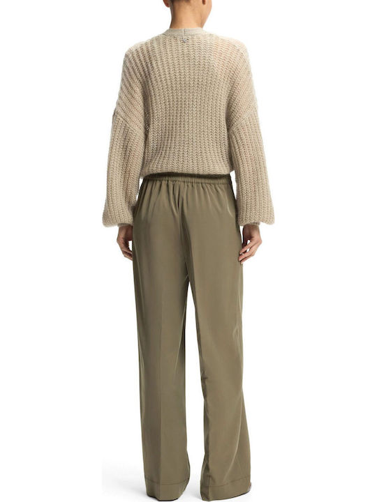 Women's Pantaloons with Elastic Khaki