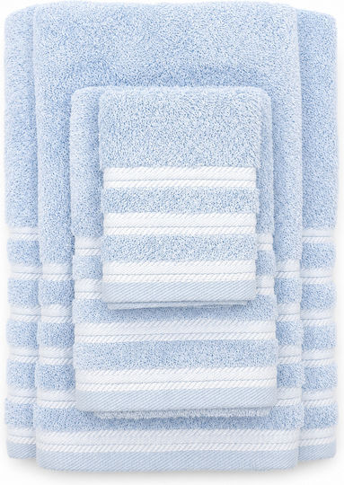 Xionoula Home Λαβέτα Aura 30x30εκ. Light Blue Βάρους 600gr/m²