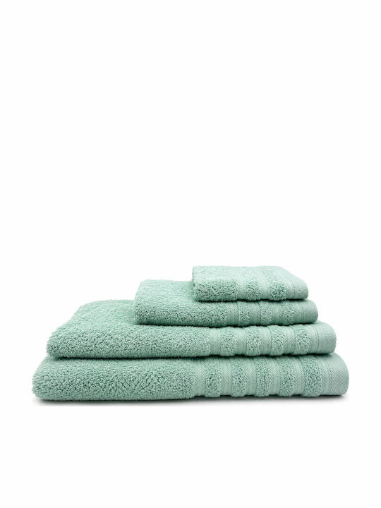 Xionoula Home Bath Towels Set 4pcs Aqua Weight 600gr/m²