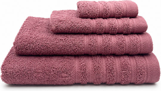 Xionoula Home Set Bath Towels 4 Pieces Aura Apple Weight 600gsm
