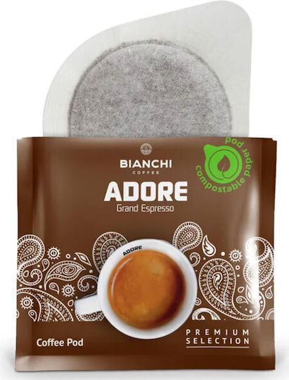 Bianchi Coffee Kaffee- und Getränkekapseln Espresso Adore Kompatibilität mit E.S.E. Pod 16 Stück