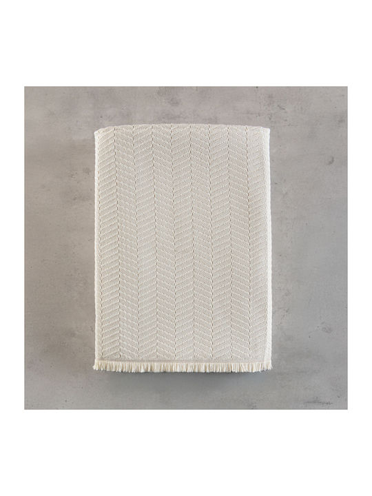 Rythmos Ewan Armchair Throw Jacquard 180x160cm Beige
