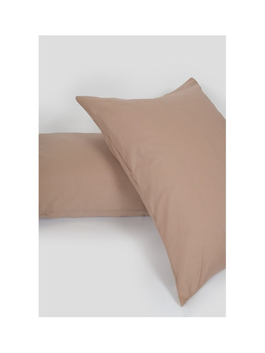 Naf Naf Hue Set Pillowcases Taupe 50x70cm