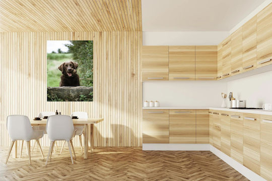 Painting Happy Dog In Nature Happy Dog In Nature 100x150