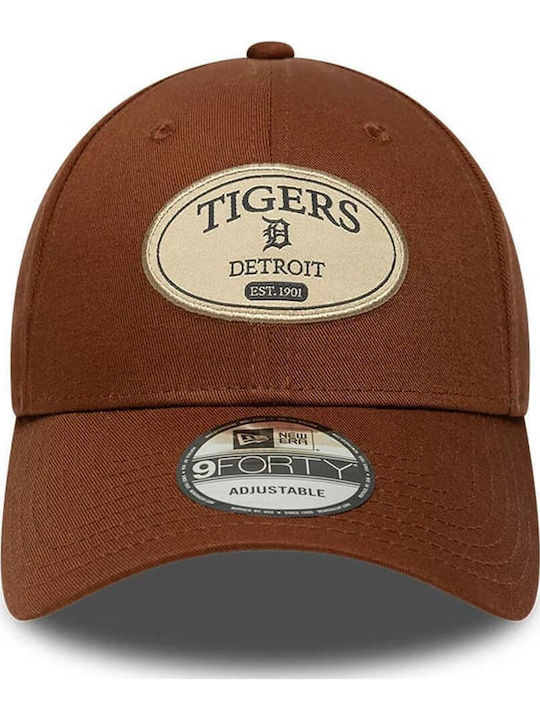 New Era Detroit Tigers Mlb Patch 9forty Ajustabil Capă Maro 60915779