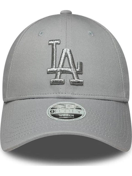 New Era La Dodgers Mlb Logo Metallic 9Forty Șapcă Reglabilă Pentru Femei Gri 60915798