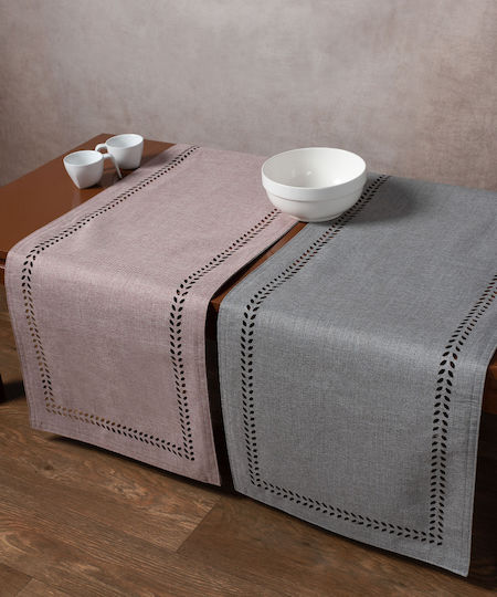 Silk Fashion Läufer BG18 Αμέθυστος / Γκρι 40x120cm