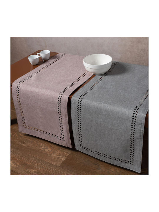 Silk Fashion Runner BG18 Amethyst / Grey 40x120cm