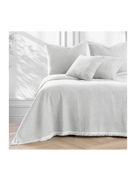 Filumi Double Coverlet Made of Polyester White 220x240cm