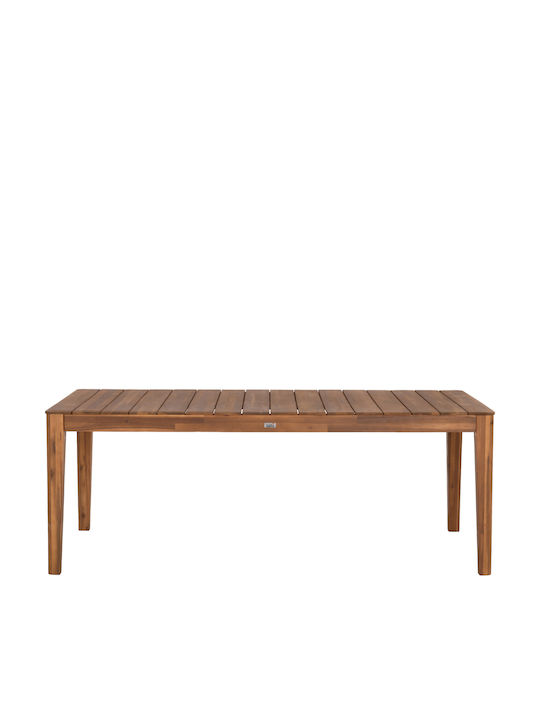 Nole Masă De Sufragerie Din Lemn Masiv Natural 200x100x74cm