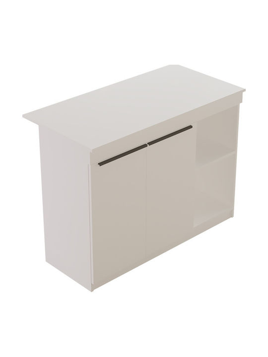 Kogile Table Kitchen Wooden White 120x60x88.2cm