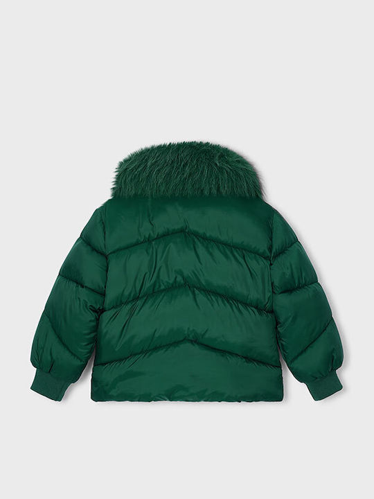 Kids Casual Short Green Jacket