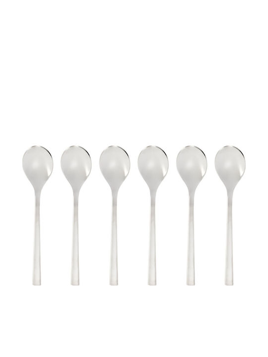 Jura Set Of Brown Stainless Steel Coffee Tea Spoons 13.97cm 6 Pieces