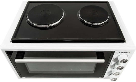 Snaige Electric Countertop Oven 45lt with 2 Burners