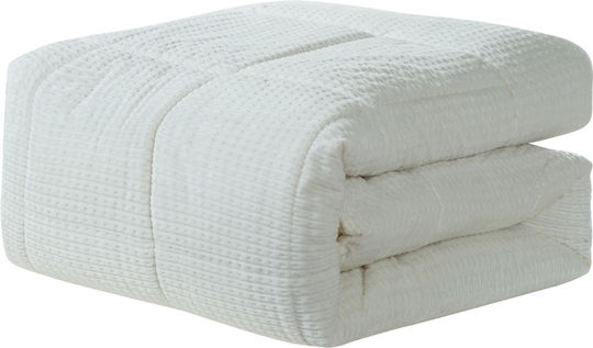 Liolios Home Κουβερτοπάπλωμα Υπέρδιπλο 220x240εκ. Sahara Off White