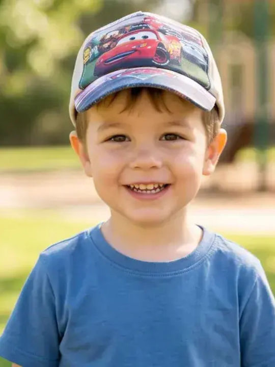 Bode Kids' Jockey Fabric Beige Hat Bode Kids' Jockey Fabric Beige Hat