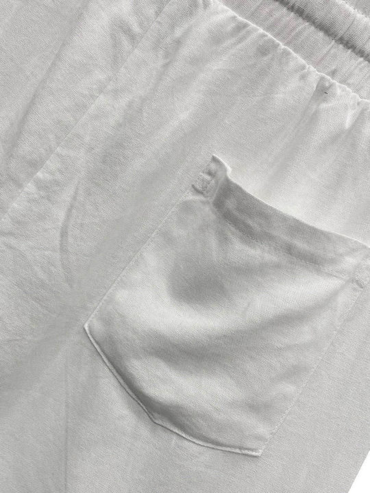 Trousers in Relaxed Fit White