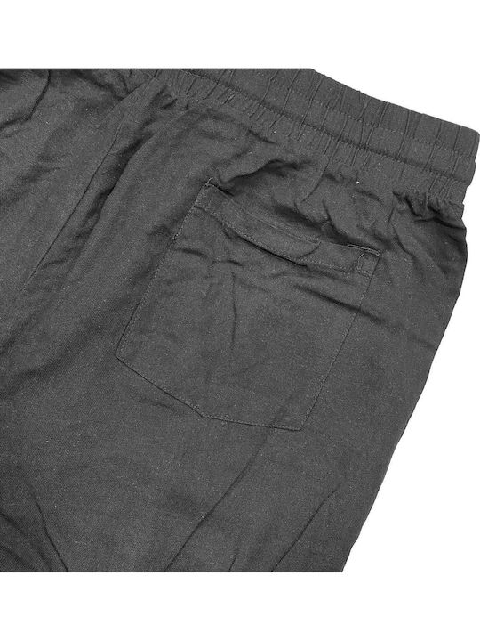 Trouser in Relaxed Fit Black