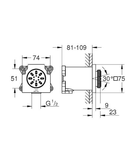 Grohe Rainshower Душ Глава