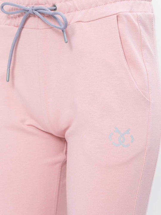 Pantaloni de trening cu elastic Pink
