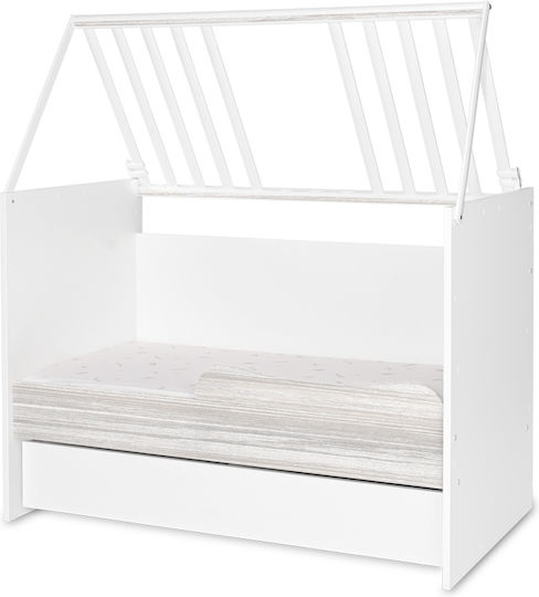 Lorelli Κούνια White Artwood Γκρι