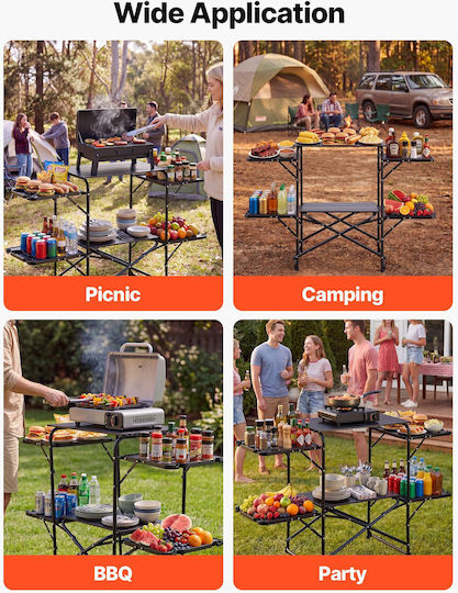 Vevor Metal Folding Camping Table