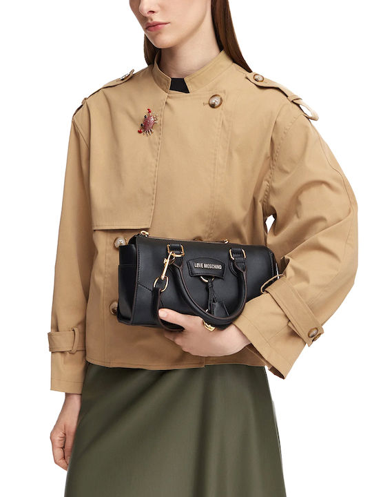 Leather Women's Shoulder Bag Black
