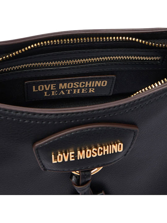 Women's Black Leather Shoulder Bag