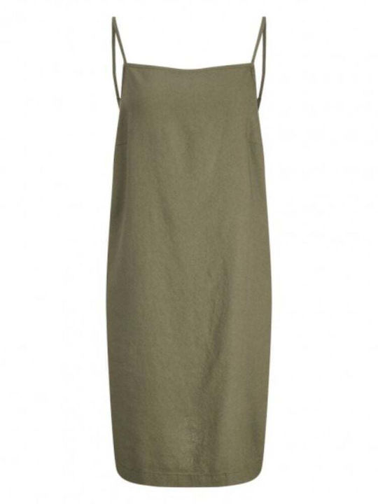 Summer Mini Dress Dusty Olive