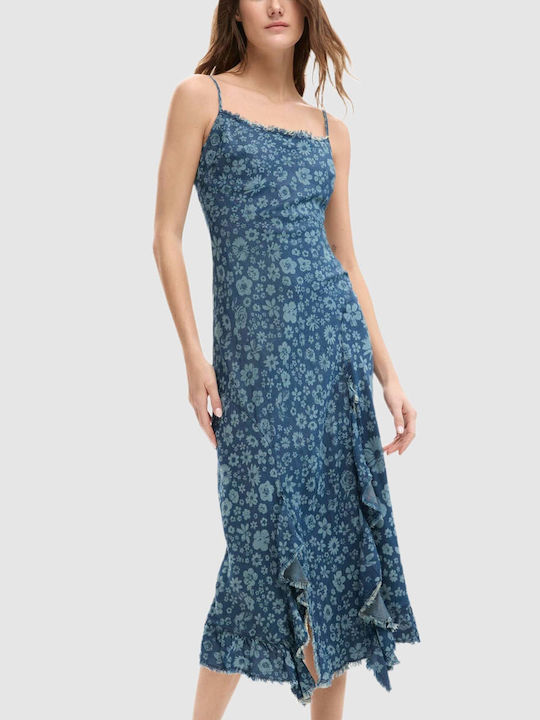 Summer Midi Denim Dress Multi