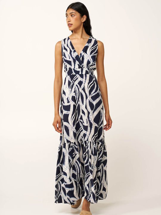 Summer Maxi Slip Dress Blue