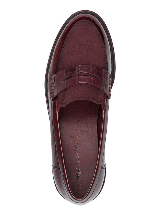 Women's Loafers in Burgundy Colour
