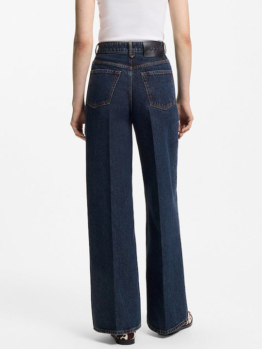 Hugo High Rise Women's Jean Pants in Wide Leg Style