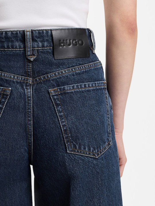High Rise Women's Jean Pants in Wide Leg Style