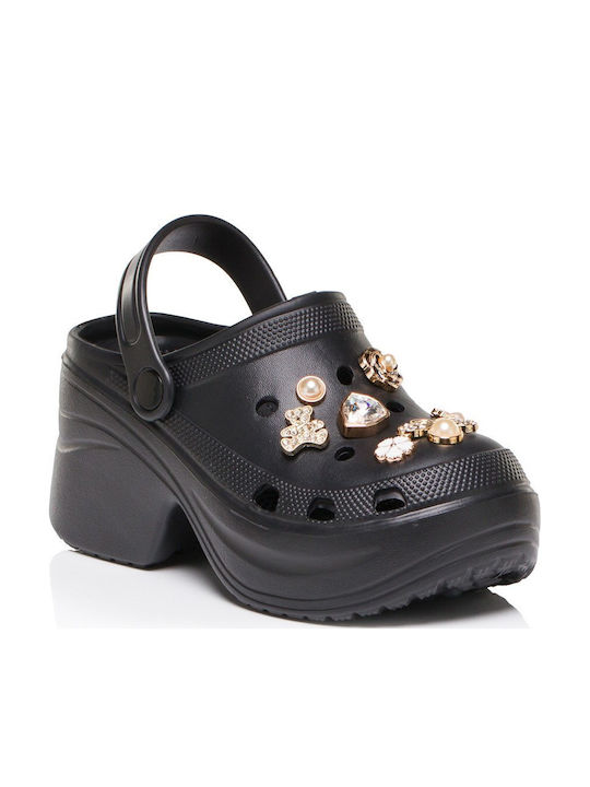 Jomix Women's Black Clogs