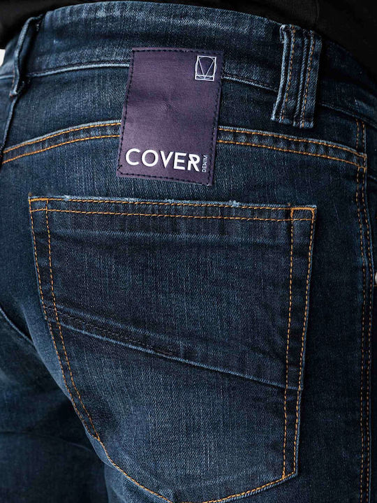 Cover Men's Jeans Pants with Skinny Fit Navy Blue