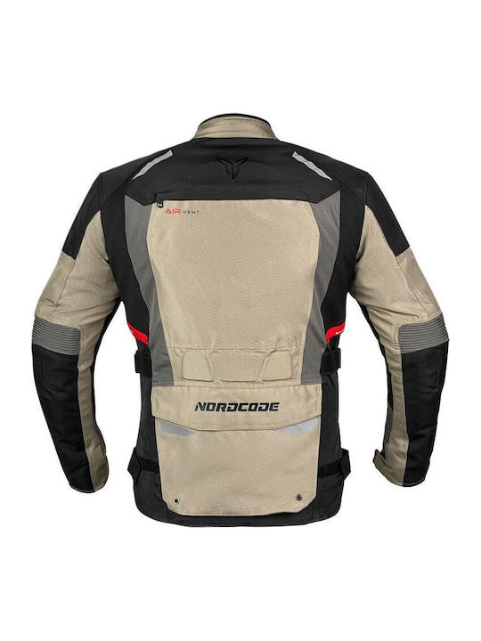 Nordcode Force Oversize Men's Riding Jacket 4 Seasons Waterproof Force Sand/Olive