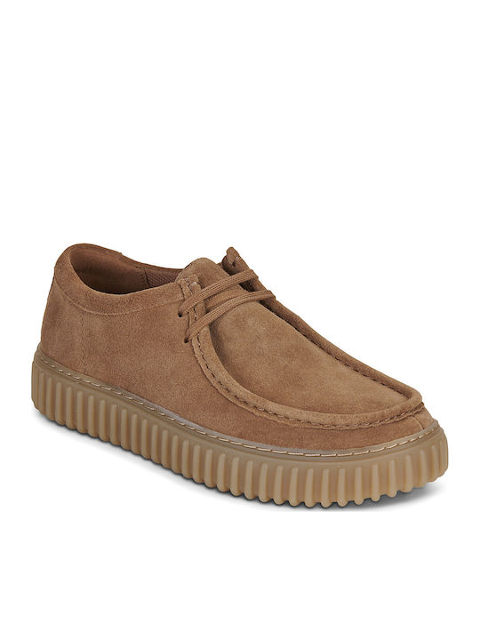 Clarks Torhill Lo Leather Men's Casual Shoes Brown