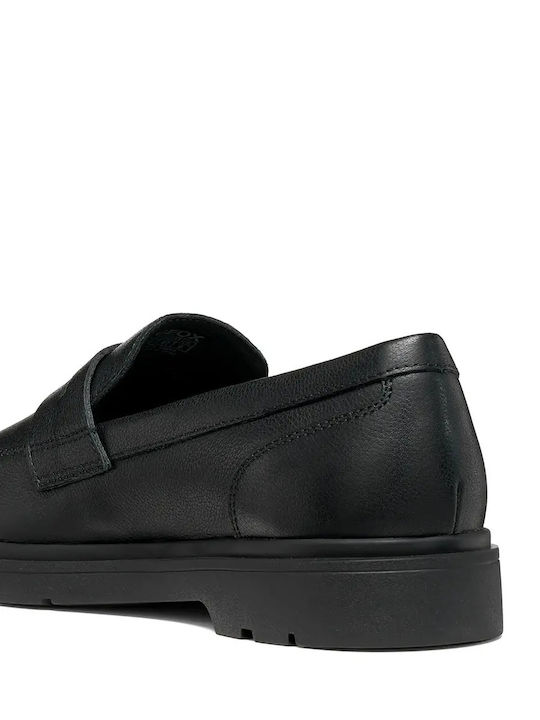 Leather Men's Moccasins in Black Colour