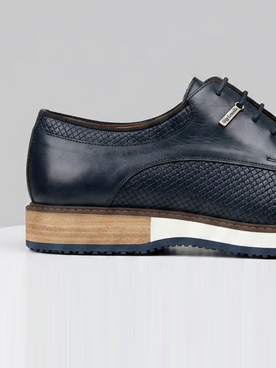 Damen Freizeitschuhe Leder Blau