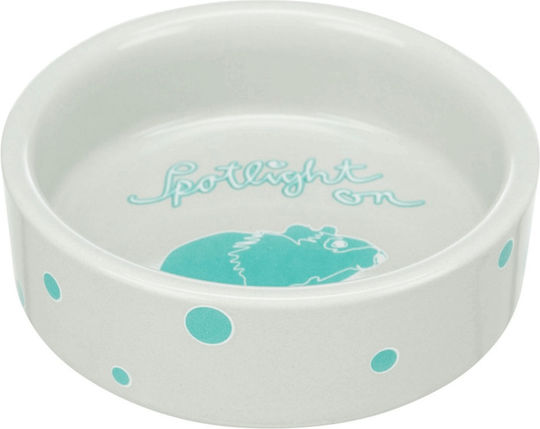 Trixie Keramische Schale Hamster Weiß Muster 240ml 10cm