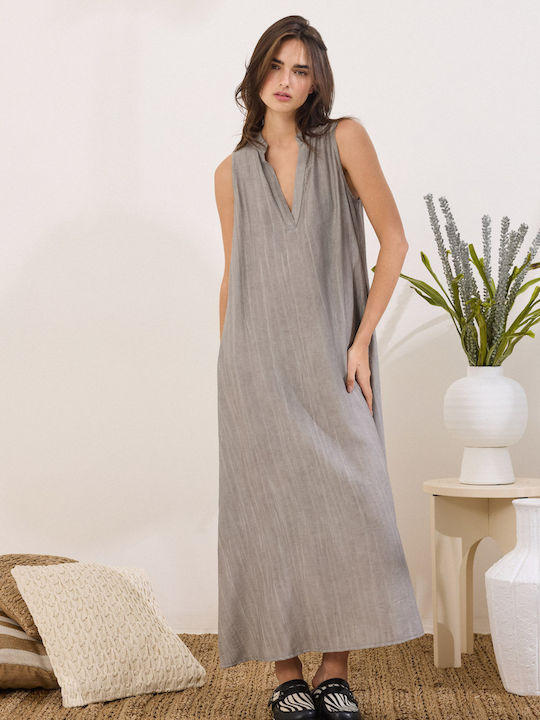 Summer Midi Dress Grey