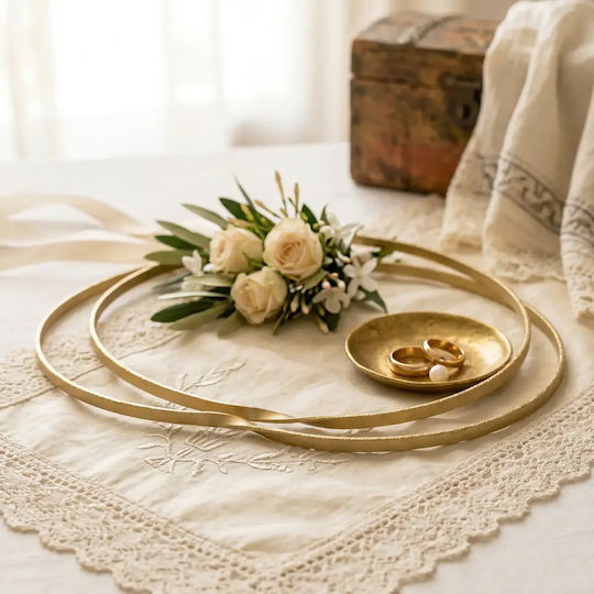 Versilberte Hochzeitskronen