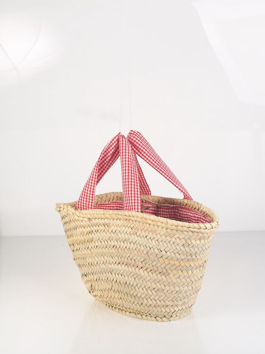 Kbas Wicker Blue Beach Bag