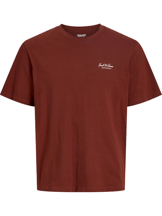 Jack & Jones Тениска Firedbrick Firebrick