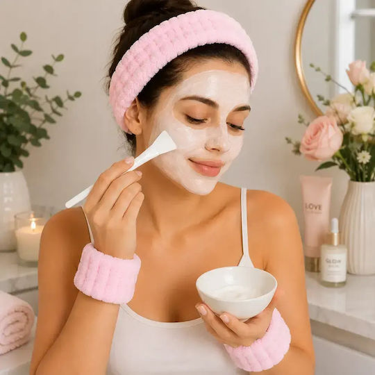 Spa Make-up Stirnband Und Armbänder Set 3 Stück