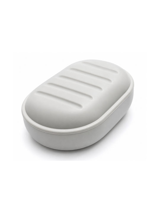 Svim Oval Plastic White Travel Soap Dish